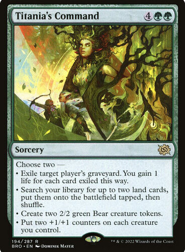 Titania's Command The Brothers' War