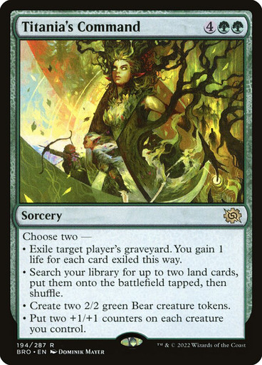 Titania's Command The Brothers' War