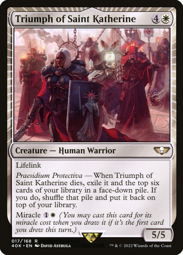Triumph of Saint Katherine Warhammer 40,000 Commander