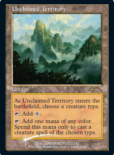 Unclaimed Territory (Commander Party) (Retro Frame) Promo: General