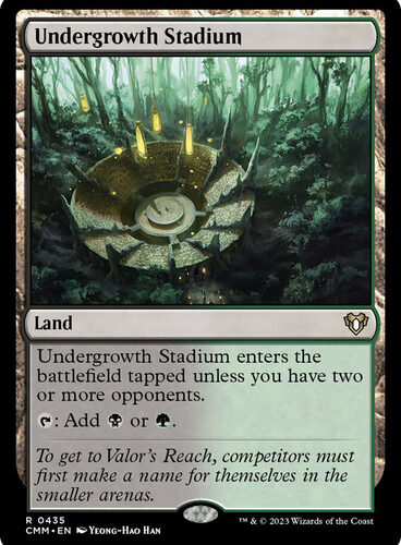 Undergrowth Stadium Commander Masters