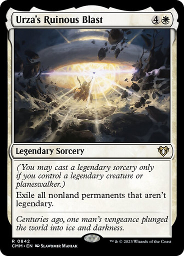 Urza's Ruinous Blast Commander Masters