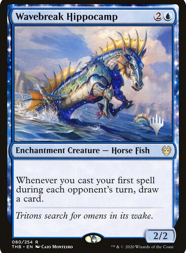 Wavebreak Hippocamp (Promo Pack) (Theros Beyond Death) Promo: Planeswalker Stamped