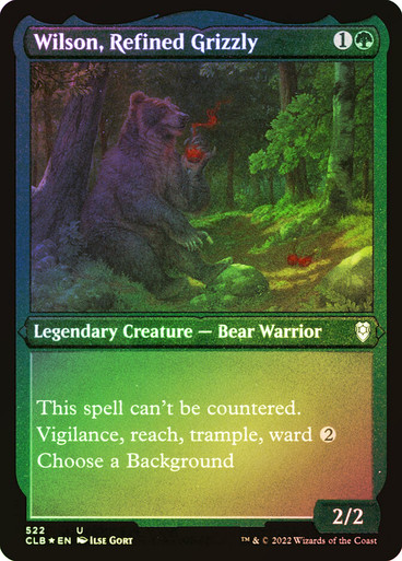 WilsonRefinedGrizzly522__65314 Wilson, Refined Grizzly (Foil Etched) Commander Legends: Battle for Baldur's Gate - Foil Etched