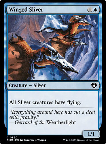 Winged Sliver Commander Masters