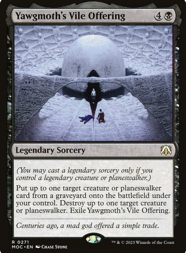 Yawgmoth's Vile Offering March of the Machine Commander