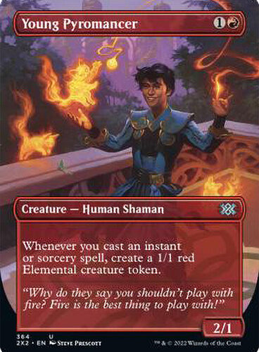Young Pyromancer (Borderless) Double Masters 2022 - Variants