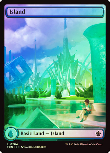 Island (#284) (Full Art) Foundations