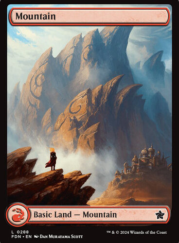 Mountain (#288) (Full Art) Foundations