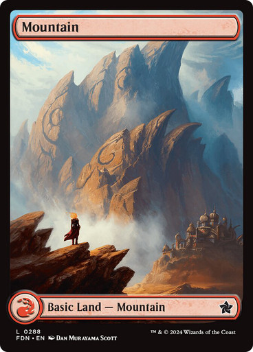 Mountain (#288) (Full Art) Foundations