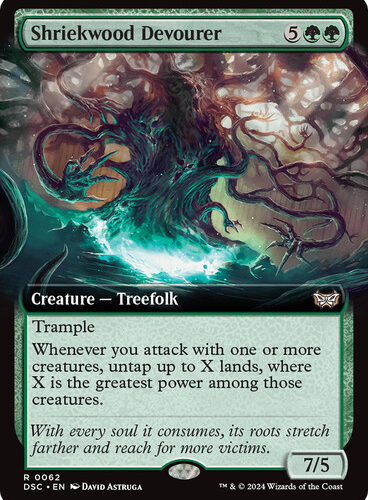 Shriekwood Devourer (Extended Art) Duskmourn: House of Horror Commander - Variants