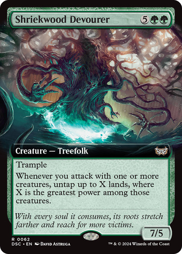 ShriekwoodDevourer062__38257 Shriekwood Devourer (Extended Art) Duskmourn: House of Horror Commander - Variants