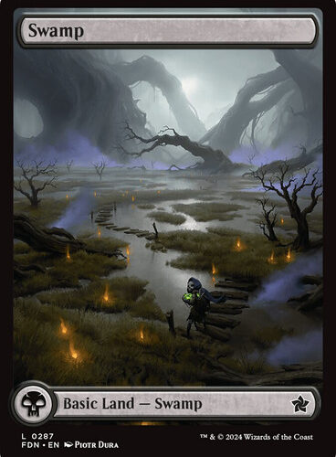 Swamp (#287) (Full Art) Foundations
