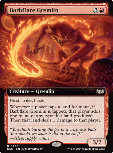 Barbflare Gremlin (Extended Art) - Commander: Duskmourn: House of Horror (DSC)