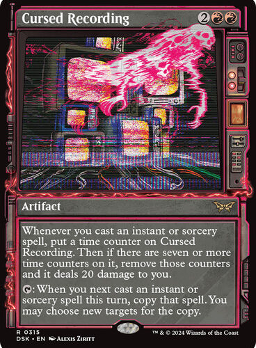 CursedRecording315__14151 Cursed Recording (Showcase) - Duskmourn: House of Horror (DSK)