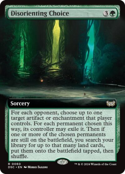 Disorienting Choice (Extended Art) - Commander: Duskmourn: House of Horror (DSC)