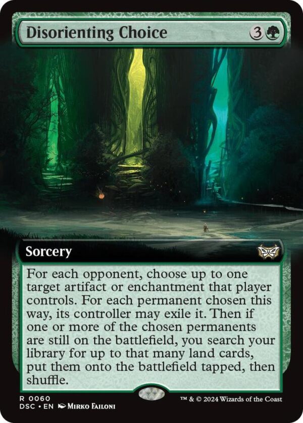 Disorienting Choice (Extended Art) - Commander Duskmourn House of Horror (DSC) Disorienting Choice (Extended Art) - Commander: Duskmourn: House of Horror (DSC)