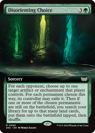 Disorienting Choice (Extended Art) - Commander: Duskmourn: House of Horror (DSC)