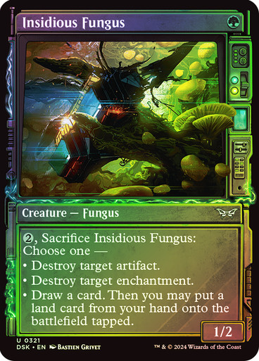 InsidiousFungus321__52758 Insidious Fungus (Showcase) - Duskmourn: House of Horror (DSK) foil