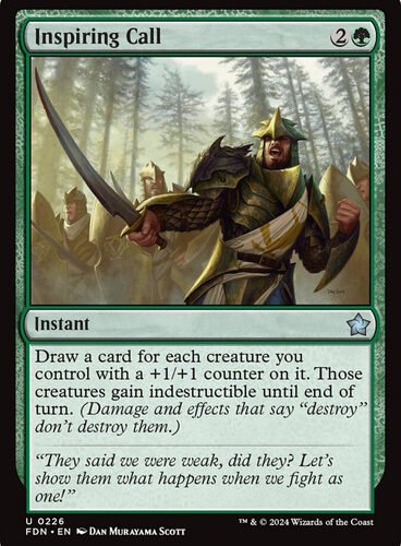 Inspiring Call - Foundations (FDN) foil