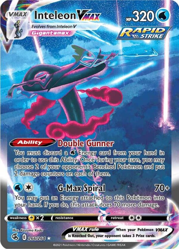 Inteleon VMAX (Alternate Art Secret) - SWSH08 Fusion Strike (SWSH08) Inteleon VMAX (Alternate Art Secret) - SWSH08: Fusion Strike (SWSH08)