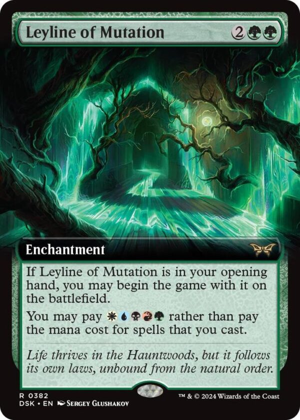 Leyline of Mutation (Extended Art) - Duskmourn House of Horror (DSK) Leyline of Mutation (Extended Art) - Duskmourn: House of Horror (DSK) foil