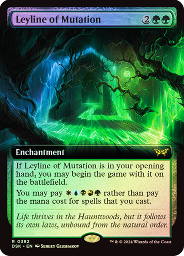 Leyline of Mutation (Extended Art) - Duskmourn: House of Horror (DSK) foil