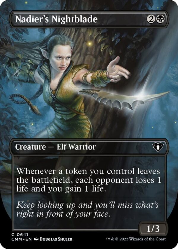 Nadier's Nightblade (Borderless) - Commander Masters (CMM) Nadier's Nightblade (Borderless) - Commander Masters (CMM)