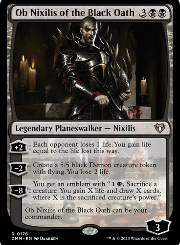 ObNixilisOfTheBlackOath__62467 Ob Nixilis of the Black Oath - Commander Masters (CMM)