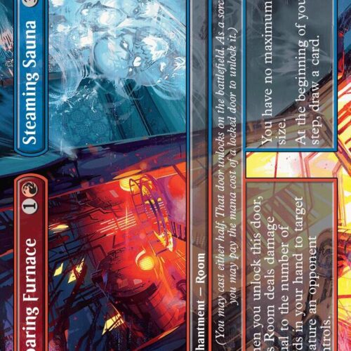Roaring Furnace // Steaming Sauna (Borderless) - Duskmourn: House of Horror (DSK)