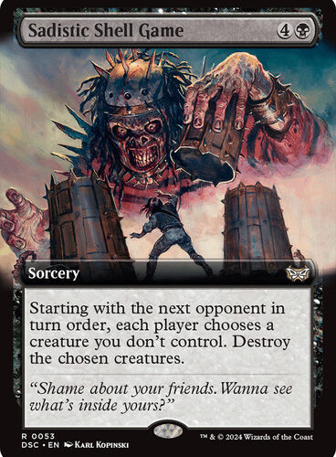 Sadistic Shell Game (Extended Art) - Commander: Duskmourn: House of Horror (DSC)