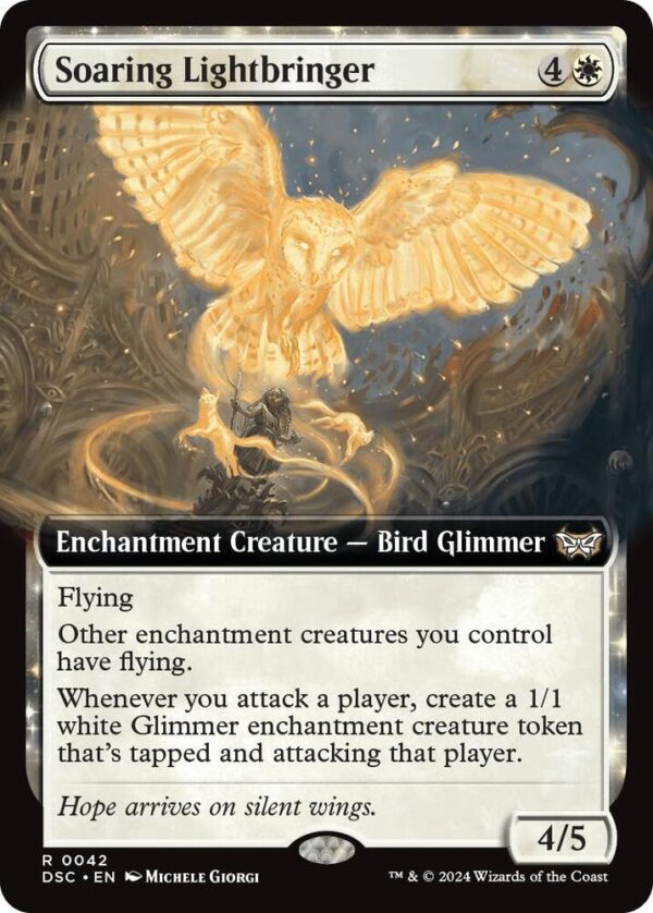 Soaring Lightbringer (Extended Art) Commander Duskmourn House of Horror Soaring Lightbringer (Extended Art) - Commander: Duskmourn: House of Horror