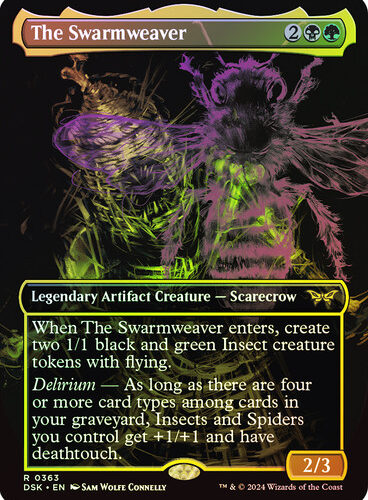 TheSwarmweaver363__72135 (1) The Swarmweaver (Showcase) - Duskmourn: House of Horror (DSK) foil