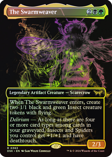 The Swarmweaver (Showcase) - Duskmourn: House of Horror (DSK) foil