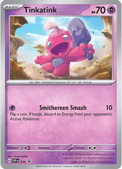 Tinkatink - 025 (Cosmo Holofoil) - SV: Scarlet & Violet Promo Cards (SVP)