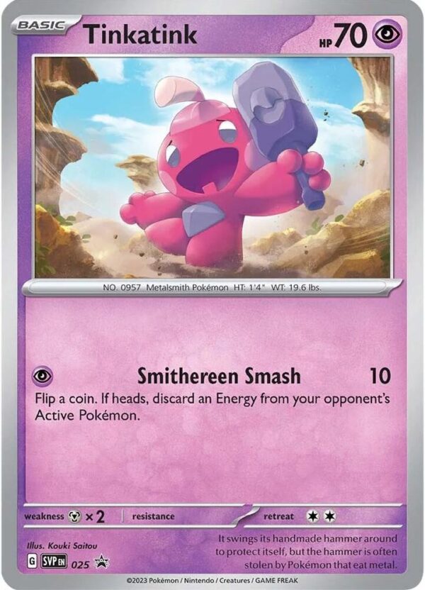 Tinkatink - 025 (Cosmo Holofoil) - SV Scarlet & Violet Promo Cards (SVP) Tinkatink - 025 (Cosmo Holofoil) - SV: Scarlet & Violet Promo Cards (SVP)