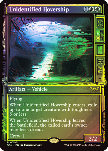UnidentifiedHovership305__07979 Unidentified Hovership (Showcase) - Duskmourn: House of Horror (DSK) Foil