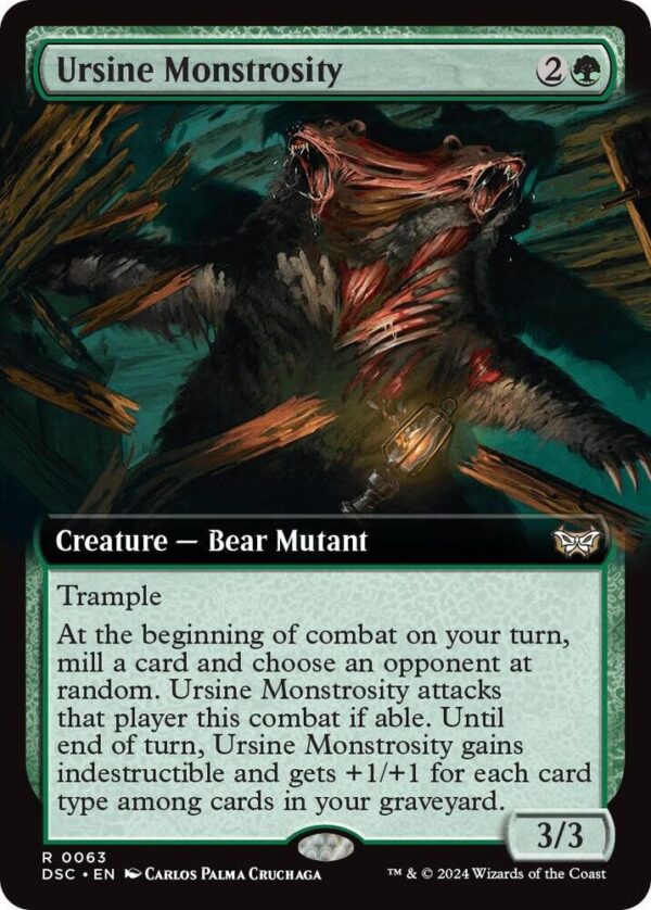 Ursine Monstrosity (Extended Art) - Commander Duskmourn House of Horror (DSC) Ursine Monstrosity (Extended Art) - Commander: Duskmourn: House of Horror (DSC)