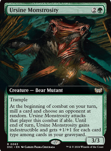 Ursine Monstrosity (Extended Art) - Commander: Duskmourn: House of Horror (DSC)