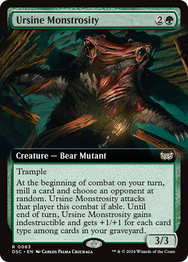 UrsineMonstrosity063__33080 Ursine Monstrosity (Extended Art) - Commander: Duskmourn: House of Horror (DSC)