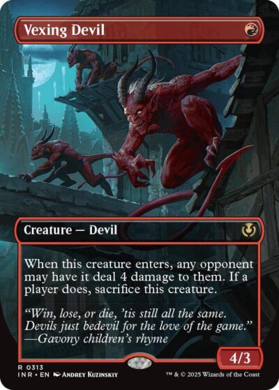 Vexing Devil (Borderless) - Innistrad Remastered (INR) Vexing Devil (Borderless) - Innistrad Remastered (INR)