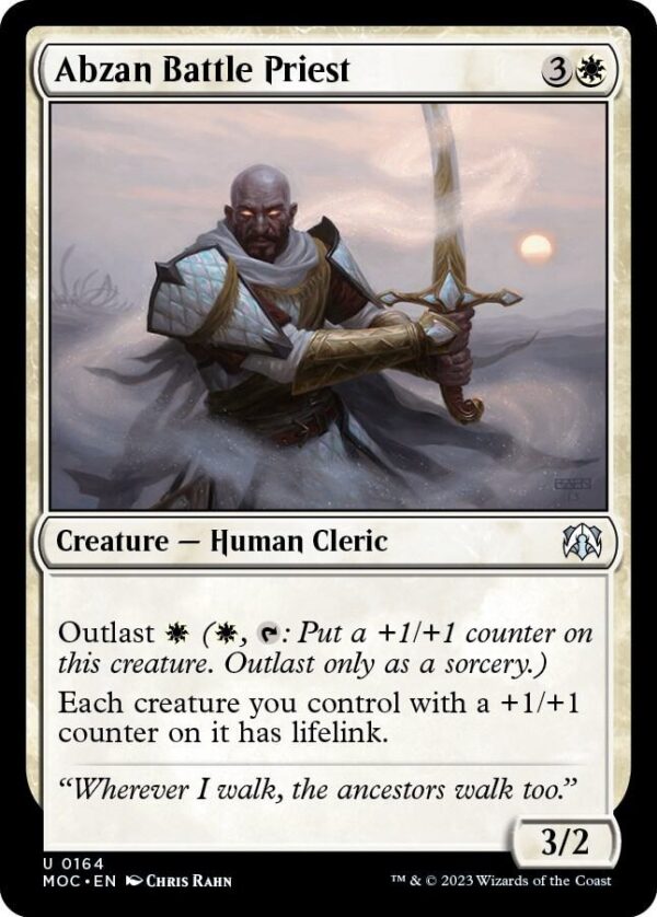 Abzan Battle Priest - Commander March of the Machine (MOC) Abzan Battle Priest - Commander: March of the Machine (MOC)
