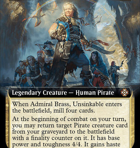 Admiral Brass, Unsinkable (Extended Art) The Lost Caverns of Ixalan Commander - Variants