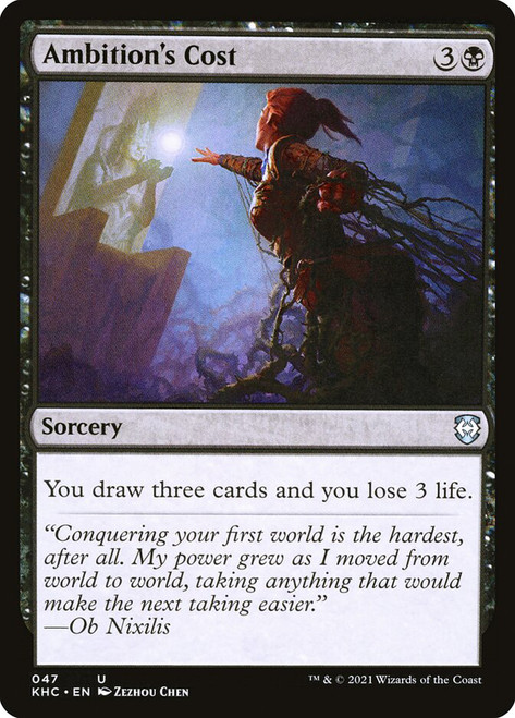 Ambition's Cost Kaldheim Commander