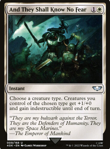 And They Shall Know No Fear Warhammer 40,000 Commander