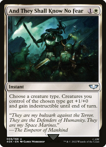 And They Shall Know No Fear Warhammer 40,000 Commander