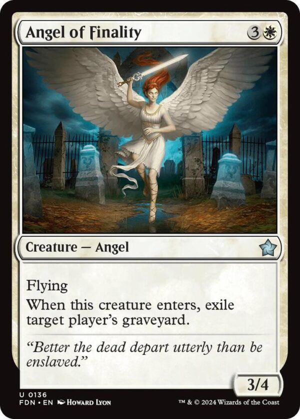 Angel of Finality - Foundations (FDN) Angel of Finality - Foundations (FDN) foil