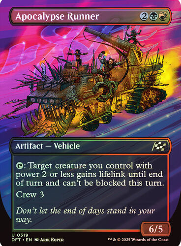 Apocalypse Runner (Borderless) - Aetherdrift (DFT) foil