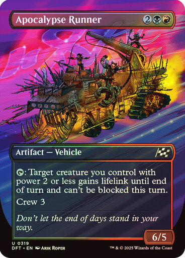 Apocalypse Runner (Borderless) - Aetherdrift (DFT) foil