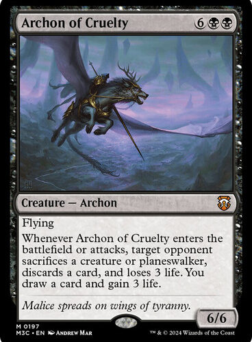 Archon of Cruelty Modern Horizons 3 Commander